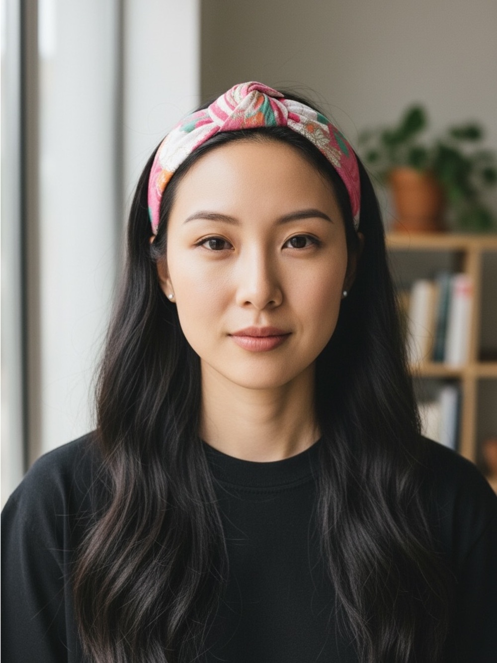 Autumn Adeigbo floral brocade Knotted Headband
